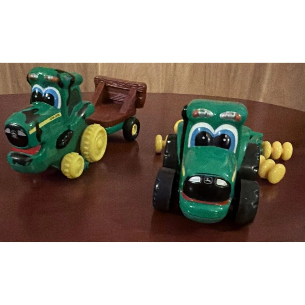 Ertl John Deere Chunky Kids Toddler Toy Corey Combine & Tractor Green Yellow GUC